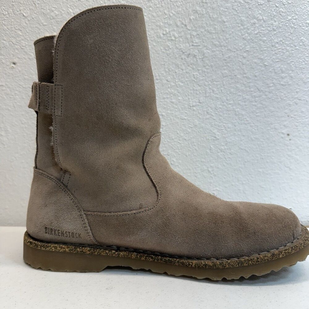 Birkenstock Uppsala Shearling Boots Women's Size 40EU or 9US Gray Taupe Leather - Picture 5 of 14
